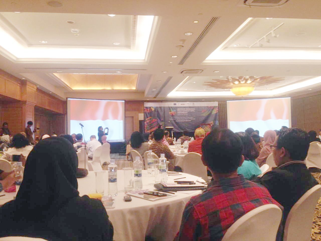 perhelatan seminar nasional masyarakat sipil Indonesia untuk SDGs 2018